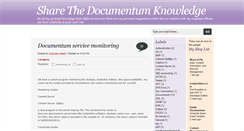 Desktop Screenshot of documentumknowledge.blogspot.com