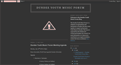 Desktop Screenshot of dundeeyouthmusicforum.blogspot.com