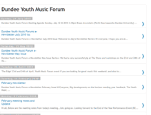 Tablet Screenshot of dundeeyouthmusicforum.blogspot.com