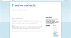 Desktop Screenshot of danske-websider.blogspot.com