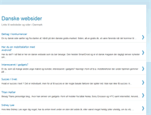 Tablet Screenshot of danske-websider.blogspot.com