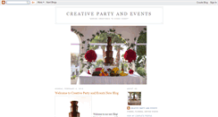 Desktop Screenshot of creativepartyandevents.blogspot.com