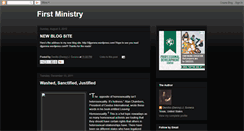 Desktop Screenshot of firstministry.blogspot.com