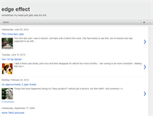 Tablet Screenshot of edgeeffect.blogspot.com