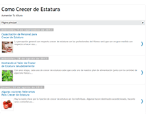 Tablet Screenshot of comocrecerdeestatura1.blogspot.com