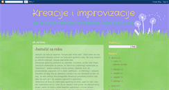 Desktop Screenshot of kreacijeiimprovizacije.blogspot.com