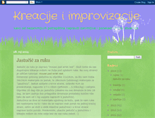 Tablet Screenshot of kreacijeiimprovizacije.blogspot.com