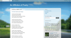 Desktop Screenshot of anafflictionofpoetry.blogspot.com