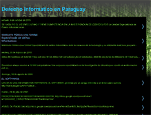 Tablet Screenshot of derechoinformaticoparaguay.blogspot.com