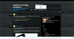 Desktop Screenshot of mattboy115sblogofdoom.blogspot.com