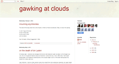 Desktop Screenshot of gawkingatclouds.blogspot.com