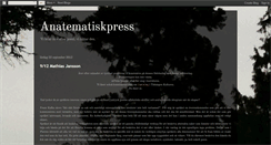 Desktop Screenshot of anatematiskpress.blogspot.com