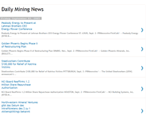 Tablet Screenshot of daily-mining-news.blogspot.com