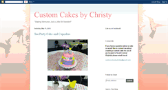Desktop Screenshot of customcakesbychristy.blogspot.com
