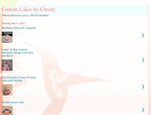 Tablet Screenshot of customcakesbychristy.blogspot.com