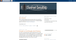 Desktop Screenshot of forefrontconsulting.blogspot.com