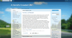 Desktop Screenshot of crowdedhermit.blogspot.com
