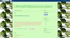 Desktop Screenshot of lrhealthandbeautysystem.blogspot.com