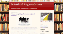 Desktop Screenshot of professionaljudgmentmatters.blogspot.com