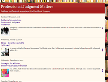 Tablet Screenshot of professionaljudgmentmatters.blogspot.com