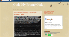 Desktop Screenshot of livegodaddypromocode.blogspot.com