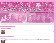 Tablet Screenshot of ladykirstren.blogspot.com