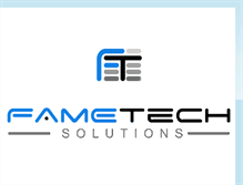 Tablet Screenshot of fametechsolutions.blogspot.com