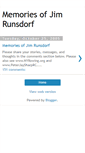 Mobile Screenshot of jimrunsdorfmemories.blogspot.com