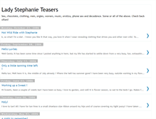 Tablet Screenshot of ladystephanieteasers.blogspot.com