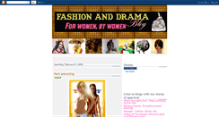 Desktop Screenshot of fashionanddrama.blogspot.com