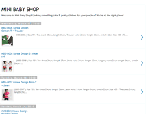 Tablet Screenshot of minibabyshop.blogspot.com