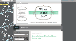 Desktop Screenshot of ideas4theworkbox.blogspot.com