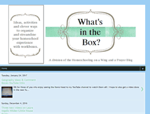 Tablet Screenshot of ideas4theworkbox.blogspot.com