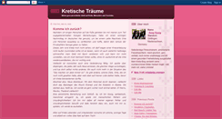 Desktop Screenshot of kretischetraeume.blogspot.com