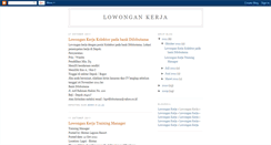 Desktop Screenshot of lowongankerjamu11.blogspot.com