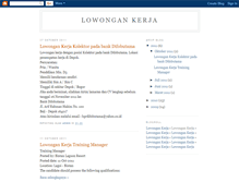 Tablet Screenshot of lowongankerjamu11.blogspot.com