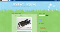 Desktop Screenshot of clioegoesshopping.blogspot.com