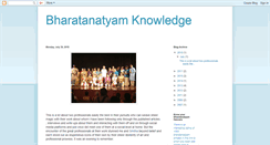 Desktop Screenshot of bharatanatyamknowledge.blogspot.com