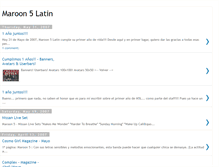 Tablet Screenshot of maroon5online-.blogspot.com