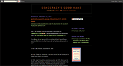 Desktop Screenshot of democracysgoodname.blogspot.com