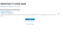 Tablet Screenshot of democracysgoodname.blogspot.com