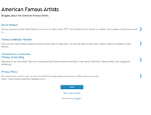 Tablet Screenshot of americanfamousartists.blogspot.com