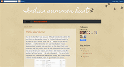 Desktop Screenshot of indiansummerhunt.blogspot.com