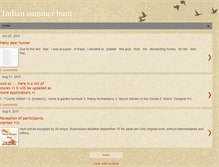 Tablet Screenshot of indiansummerhunt.blogspot.com