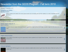 Tablet Screenshot of gedsprogram-fall2010.blogspot.com