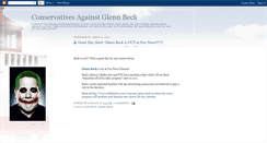 Desktop Screenshot of conservativesagainstglennbeck.blogspot.com