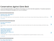 Tablet Screenshot of conservativesagainstglennbeck.blogspot.com