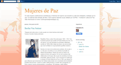 Desktop Screenshot of cartadelapaz-mujeresdepaz.blogspot.com