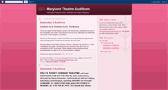 Desktop Screenshot of marylandauditions.blogspot.com