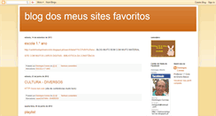 Desktop Screenshot of blogmeussitesfavoritos.blogspot.com